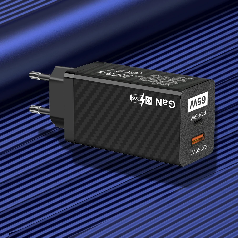 Multi-Protection High-Tech GaN 65W Charger PD pps GaN USB-C Charger for iPhone for Huawei for Samsung S23 Ultra.jpg