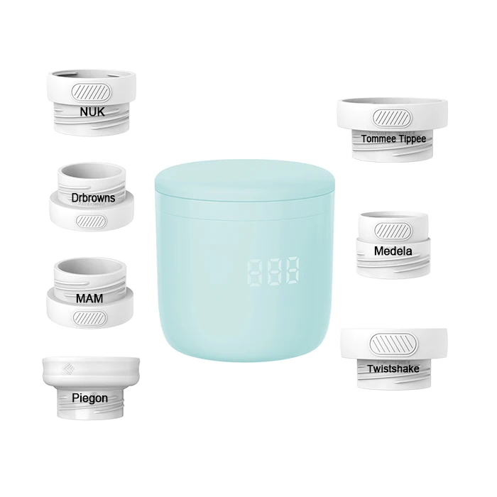 Wireless Smart Bottle Warmer Portable Milk Heater Food Makers Baby Bottle Warmer Fast Charging Fast Heating for Outdoor