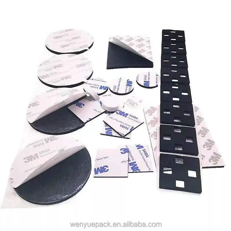 Various Size Furniture Pads EVA Foam Sheet Rolls Wholesale Black ODM Customized Manufacturer Self Adhesive Chair Leg Pads