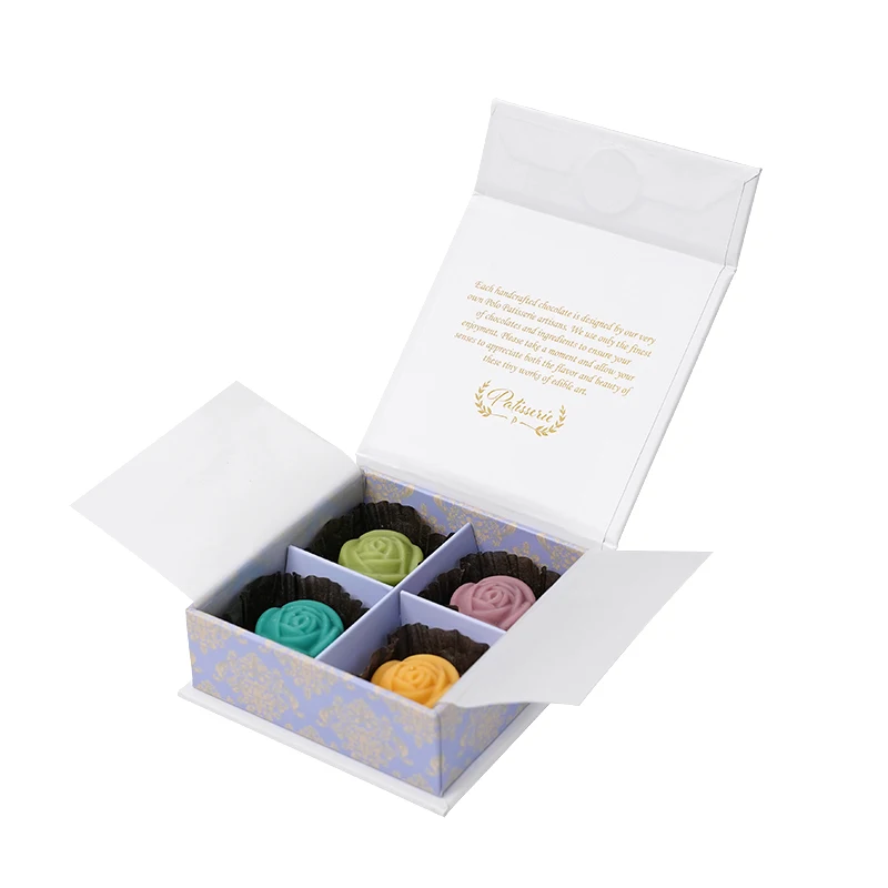 Luxury Custom Celebration valentine Chocolate Gift Box Packaging With Dividers And Wrapping Paper Chocol Box