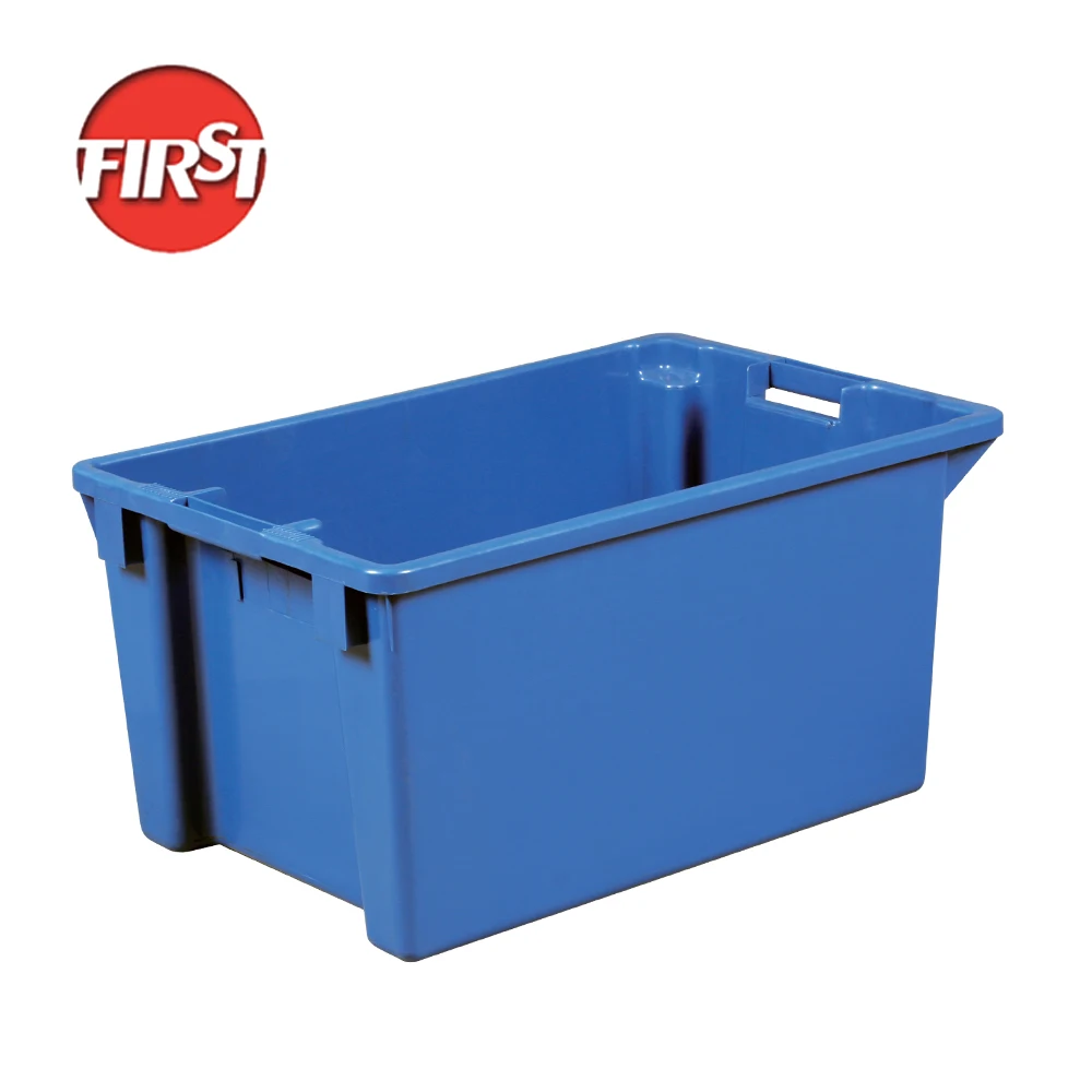 Cheap industrial plastic containers logistics packaging storage food fish box stackable turnover plastic crate