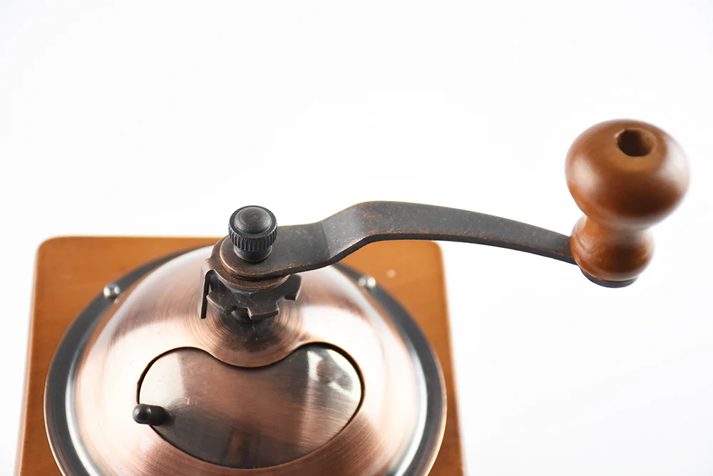 Good Quality Ceramic Burr Coffee Grinder Wooden Manual Coffee Grinder