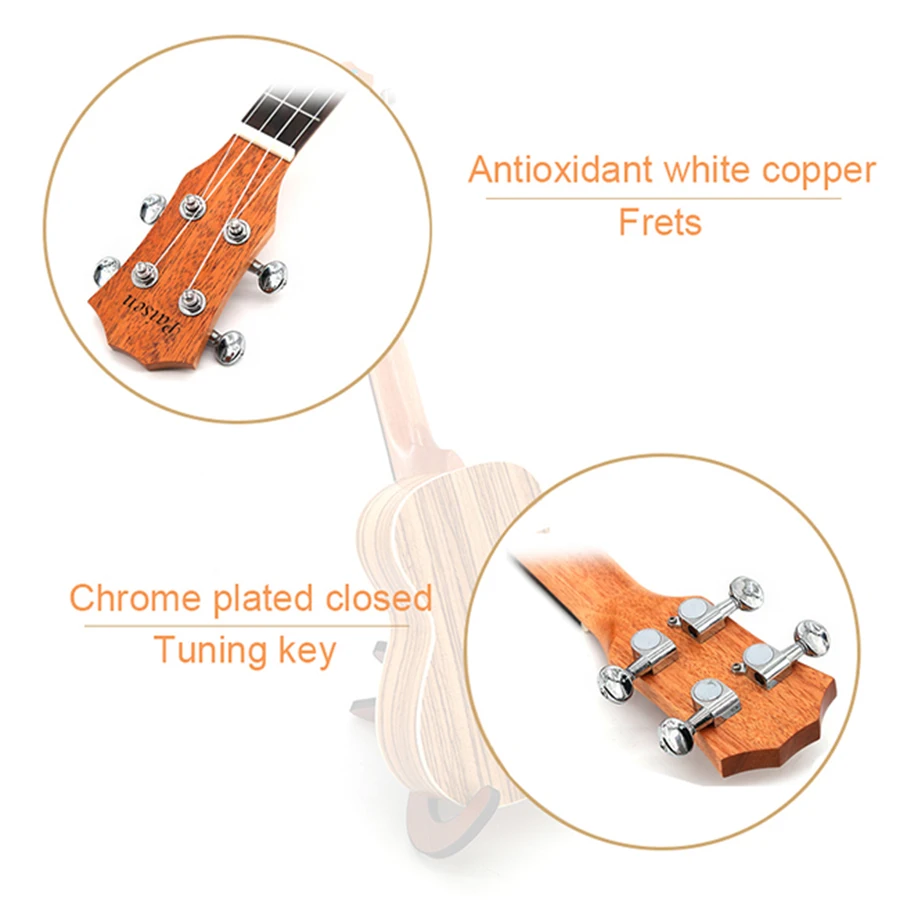 2020 Hot Sale Engraving Ukulele Concert 23 Inch koa Ukulele Zebra Wood China Baritone Ukulele Tonor