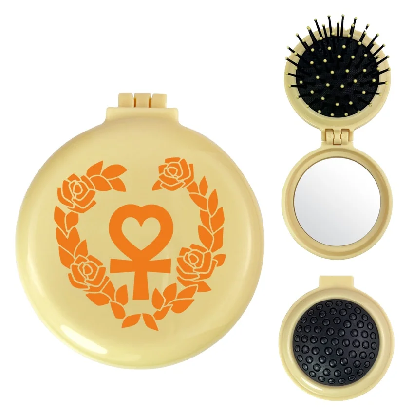 Sailor Moon Anime Harry Portable airbag comb Hair mirror Pen bag Travel Girl folding massage comb