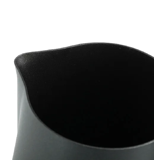 250-1500ml Black Teflon Espresso Milk Frothing Jug Stainless Steel Coffee Latte Steaming Mug Barista Milk Pouring Pitcher