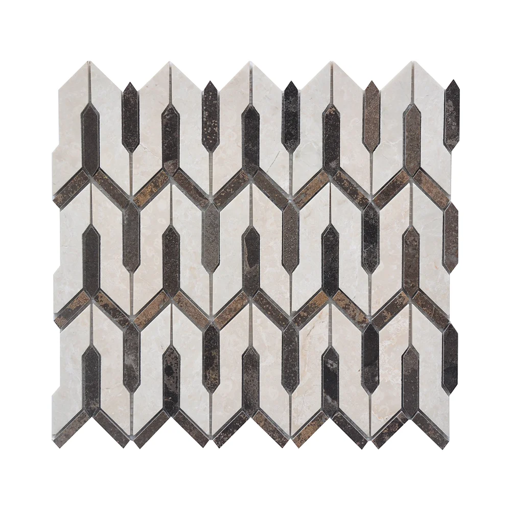 Нерегулярные Золушки и хрустальные белые кухонные щитки мраморная мозаичная плитка