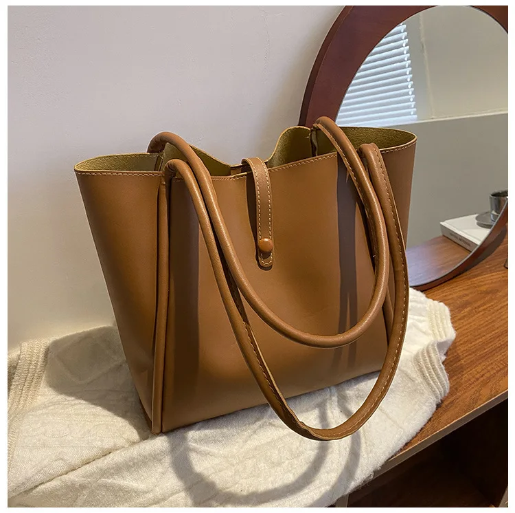I-0179 Large Capacity Women Fashion Handbags Fashion One Shoulder Bag Supplier Cheap Women Bags Set 2 Bags Tote  Shoulder