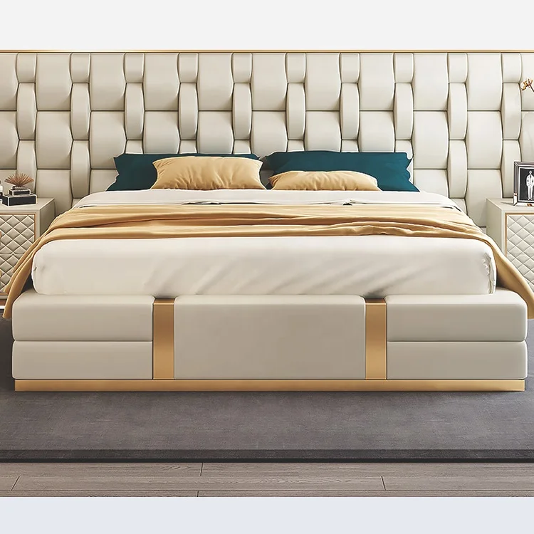 MEIJIA solid wood king size tall luxury platform round price paramount bed