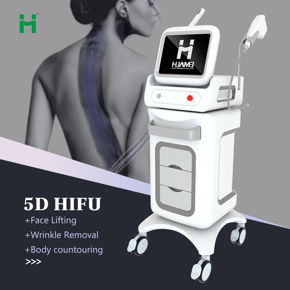  Бесплатная доставка! Горячая продажа Портативный HIFU 35000 снимков! Машина для лифтинга лица hifu 4d