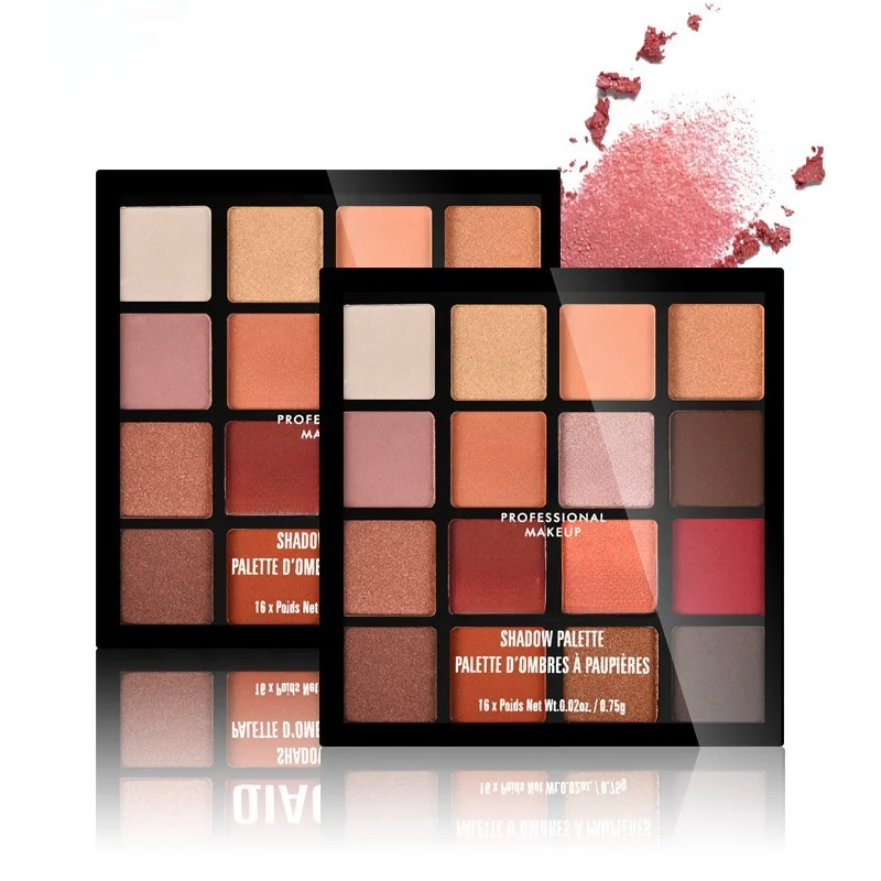 16 Colors Pearl Light Eye Shadow Palette Easy Color Long-Lasting Waterproof Shiny Eye Beauty Makeup Cosmetics