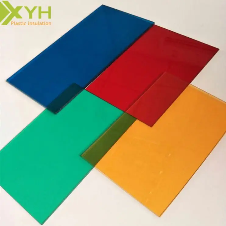 PC Material Building Strong Blue Polycarbonate Solid Roof Sheet