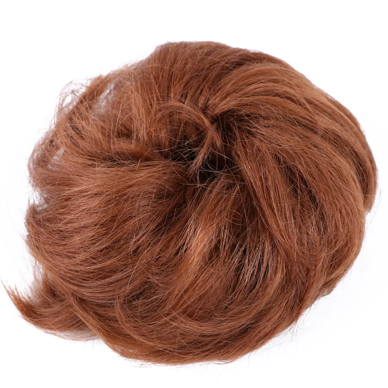 Synthetic Flexible Hair Buns Curly Scrunchy Chignon Elastic Messy Wavy Scrunchies Wrap For Ponytail Extensions For Women
