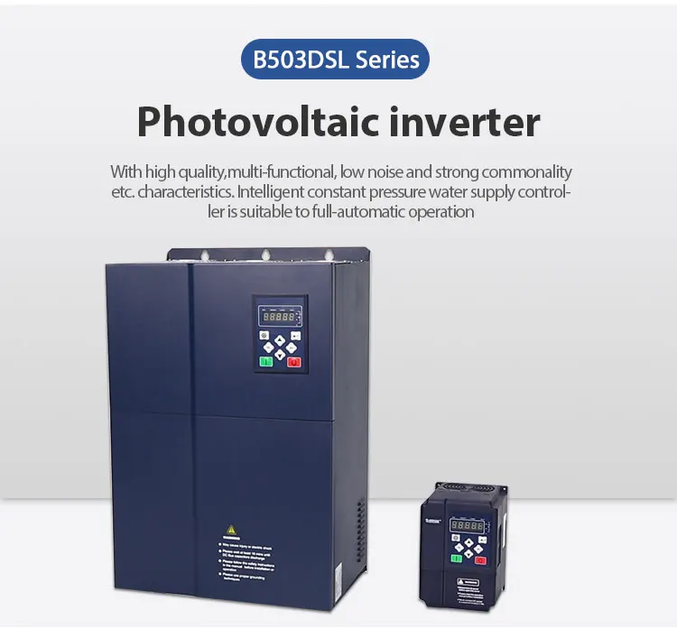 0.75kw 380V Pure Sine Wave Off Grid Dc To Ac Hybrid Solar Power Pump Inverter Without Battery