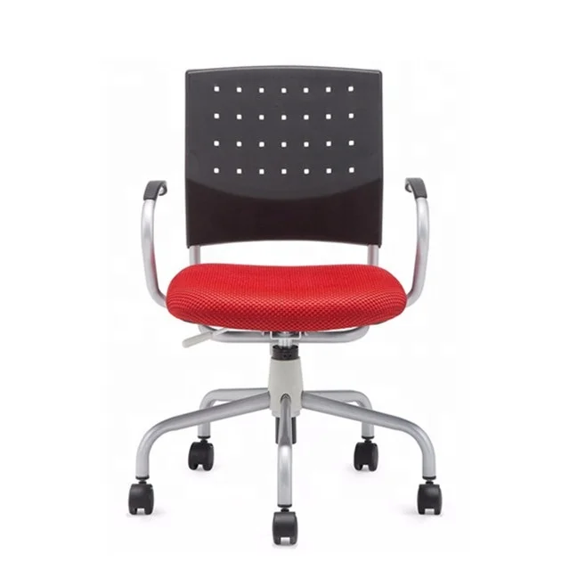 Budget price Home office chair computer use fashionable simple plastic swivel white height adjustable cheap price task office ch