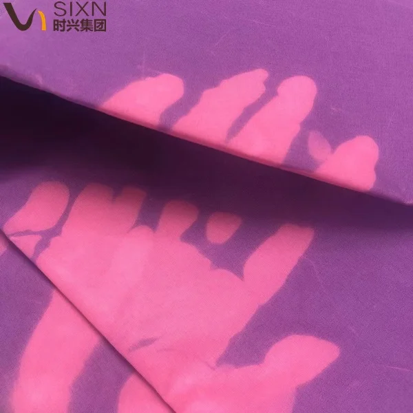 Purple To Pink Color Changing Beach Pants Fabric Temperature Sensitive 100% Polyester Peach Skin Fabric For Dress