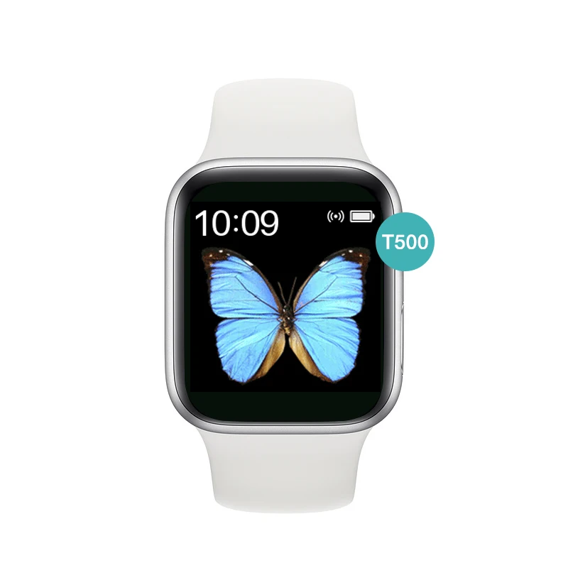 
2020 Watch 6 T500 Smart Watch Blue tooth Call Music Player 44MM For Apple IOS Android Phone Heart Rate 