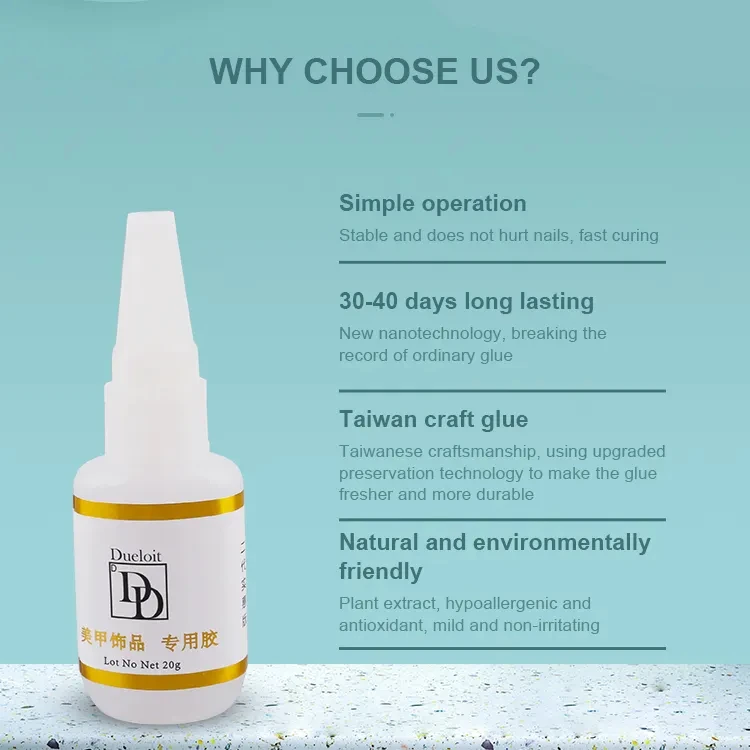 Best Price nail box bulk acrylic powder Glue Mini Pink Bond 2g Nail Glue Bulk Gel For Nails acrylic monomer