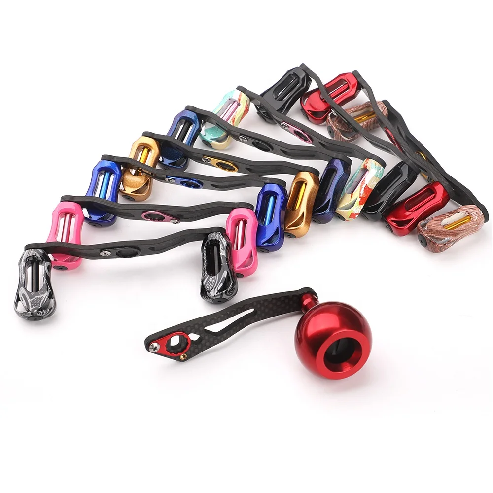 FISHGANG New Arrival Real Carbon Fiber Material Strength Less Weight Carbon Handle Grip Fishing Reel Handle For Bait Casting