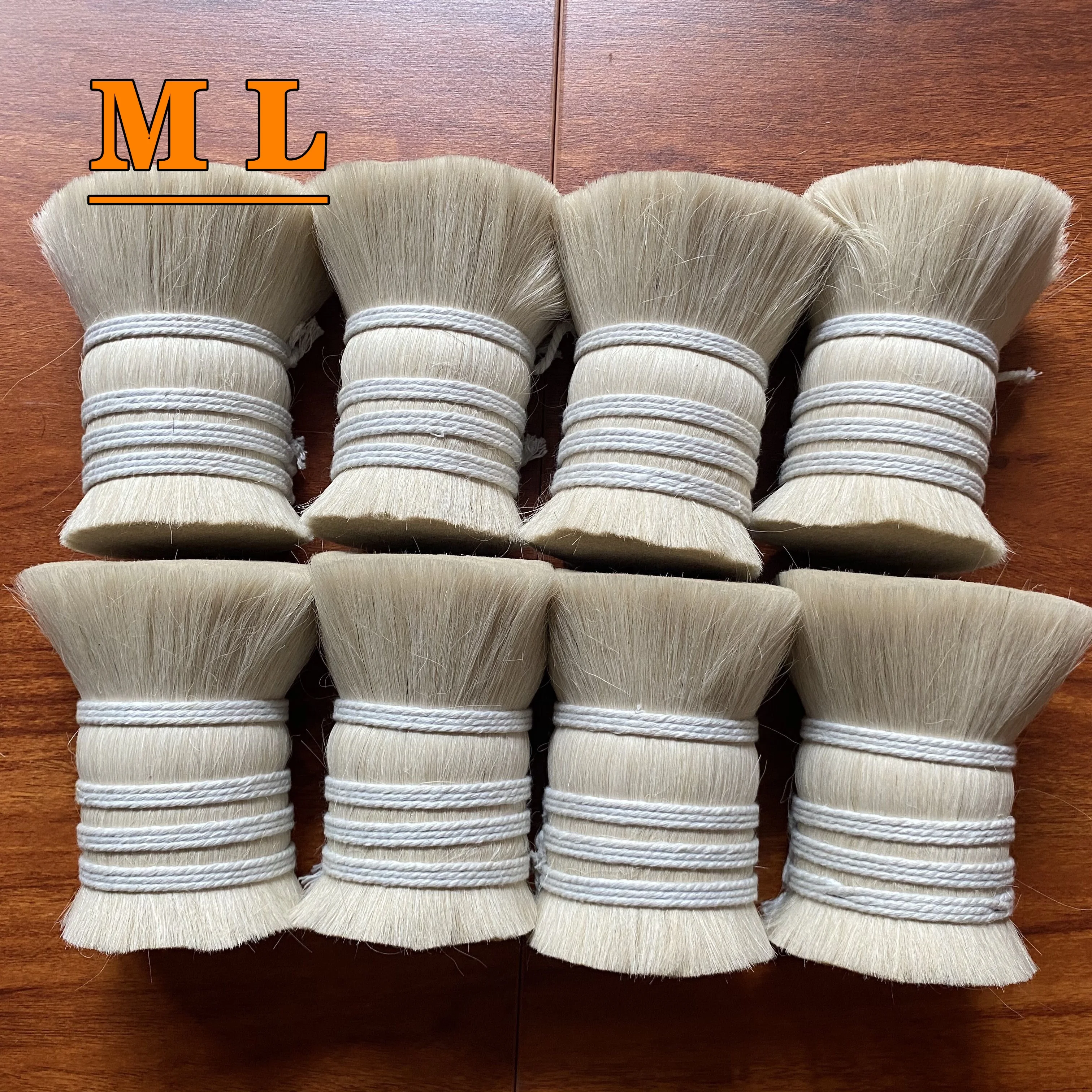 wholesale Hair Extensions Goat mohair yak tail hair straight type to make brush