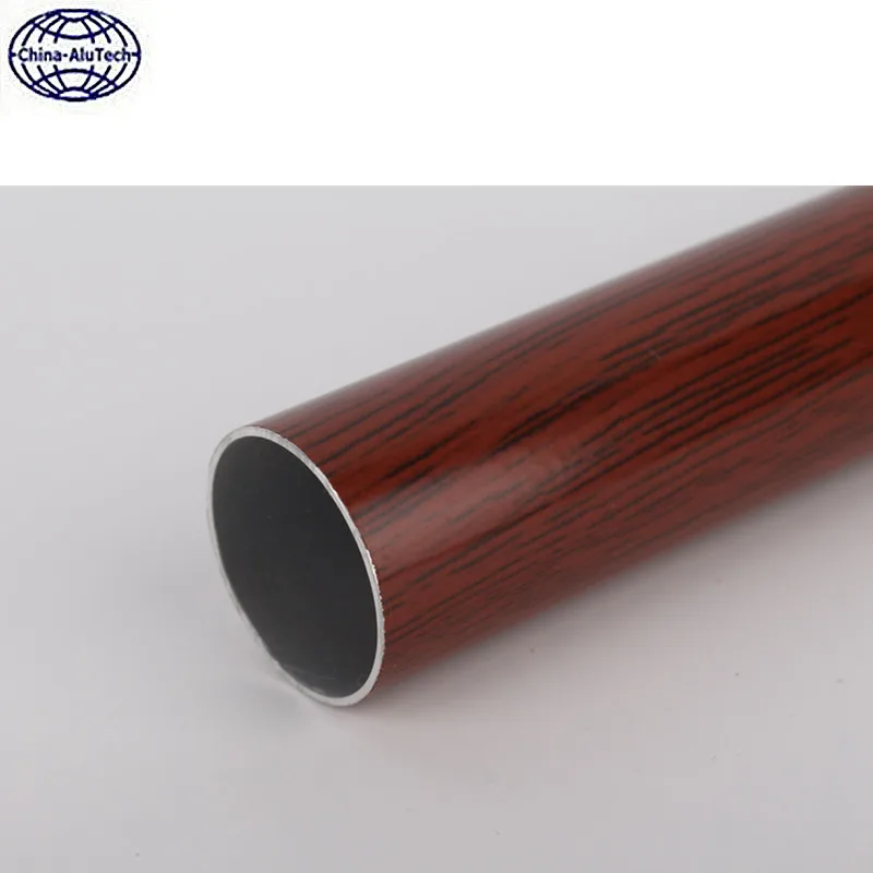 wood grain aluminium extrusion profile to make doors and windows