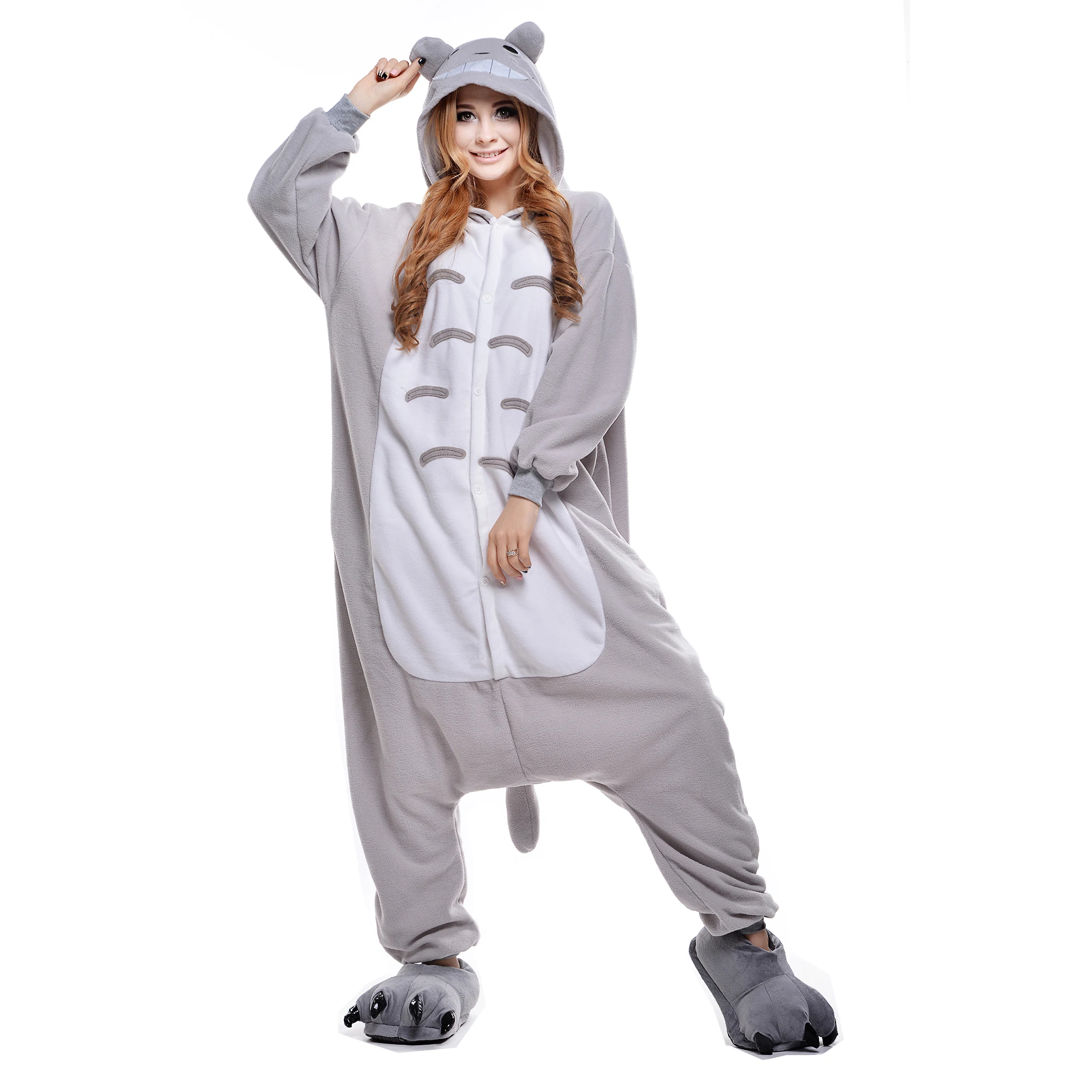 Wholesale Adult Animal Cartoon Onesie Pajamas Costume Plush Flannel Unicorn Unisex Print Sleepwear for Cosplay Homewear
