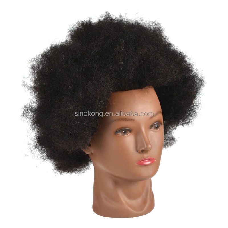 Beautiful afro kinky curly mannequin black hair braiding kit dummy for hairstyles