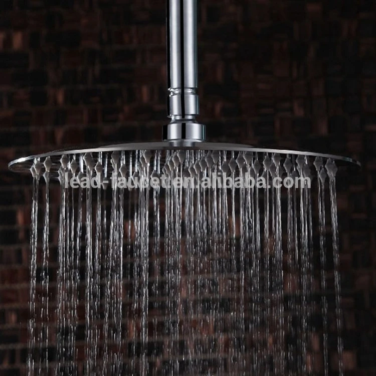 10 Inch Railfall Shower Head High Quality Top Spray Shower Plastic Chrome Water Saving Rain Shower Head