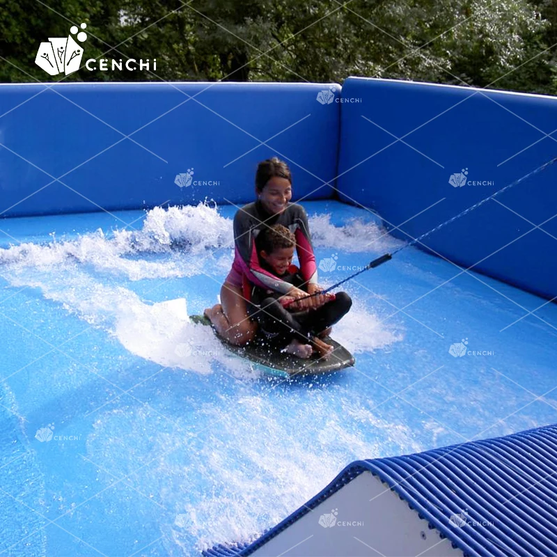 Cenchi holiday resort hotel splash pad pool water slide surf pool equipment design best french campsite with water park