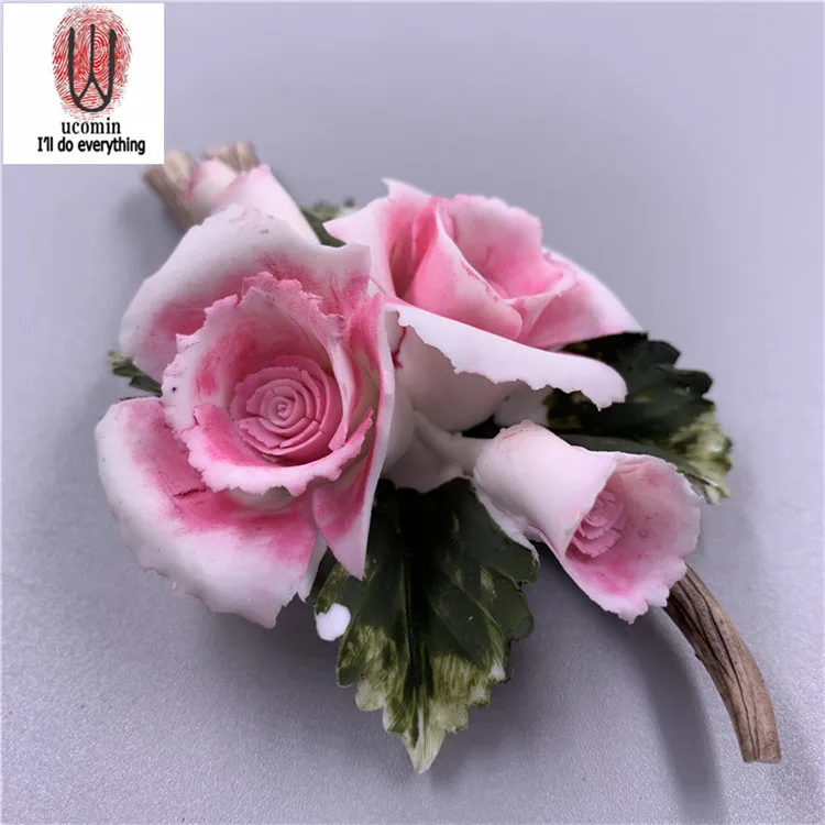 
Customized lovely ornaments, craft gifts, hand-made ceramic flowers 