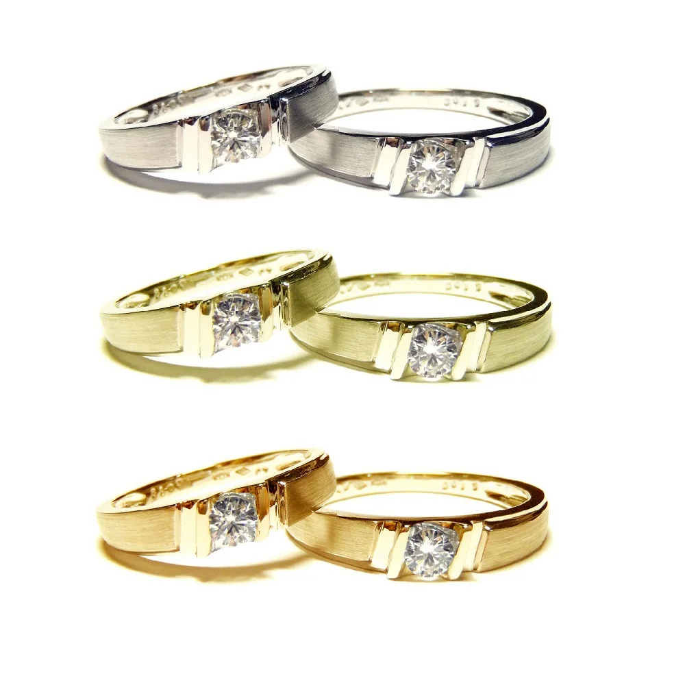 Fabulous Design Love Series Famous Brands 18k White Gold High Quality Diamond Jewellery Wedding Band Rings For Couple