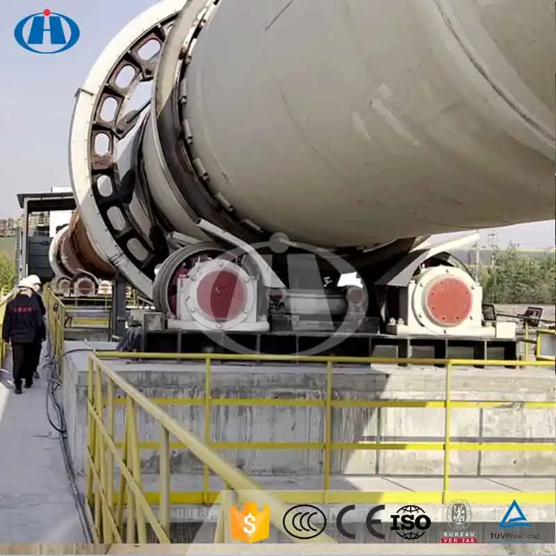 Large Scale Energy Saving 300tpd Magnesium Mineral Ore Cement Lime Rotary Kiln Plant