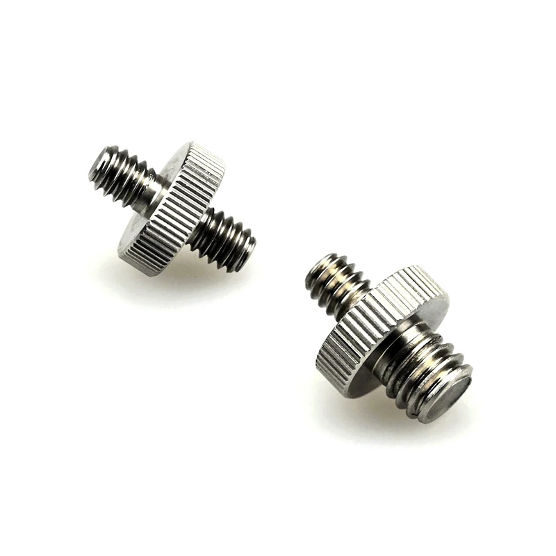 International standard double sided 1/4 male Tripod Screw Mount Camera Head for iPhone iPad Camera GPS