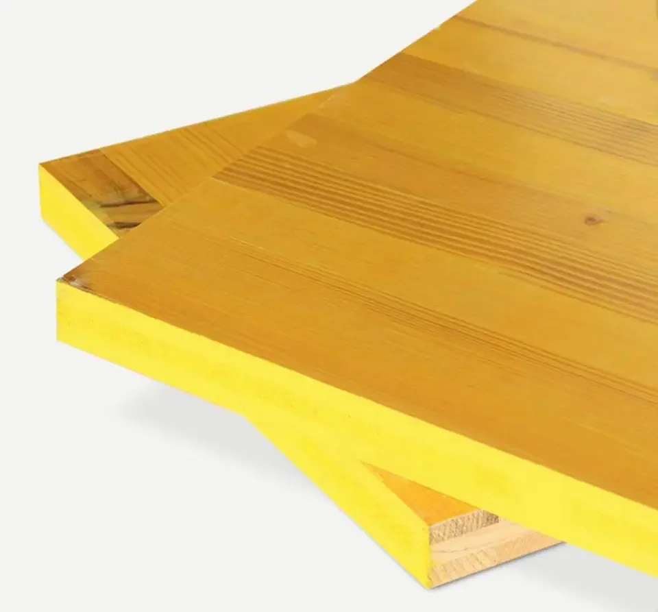 21mm 27mm 3 Layers Yellow Shuttering Construction Formwork Panels With Chinese Fir Core