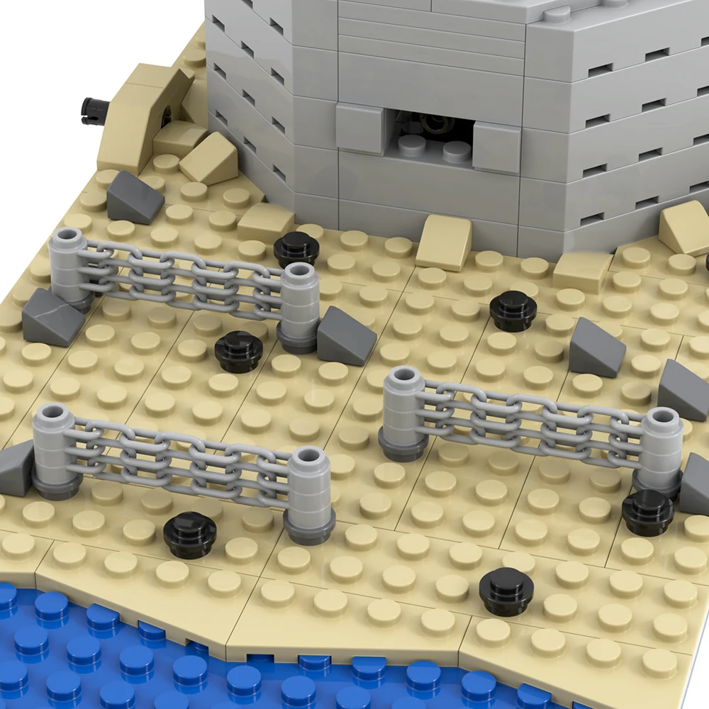 MOC5075-C игра военные песочные бункеры строительные модели подарки наборы строительных блоков детские развивающие игрушки