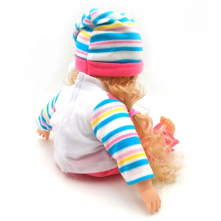 GCC Toys 16 Inch Kids Toy Baby Doll Baby Girl Toys with Cosmetic Set and IC Music