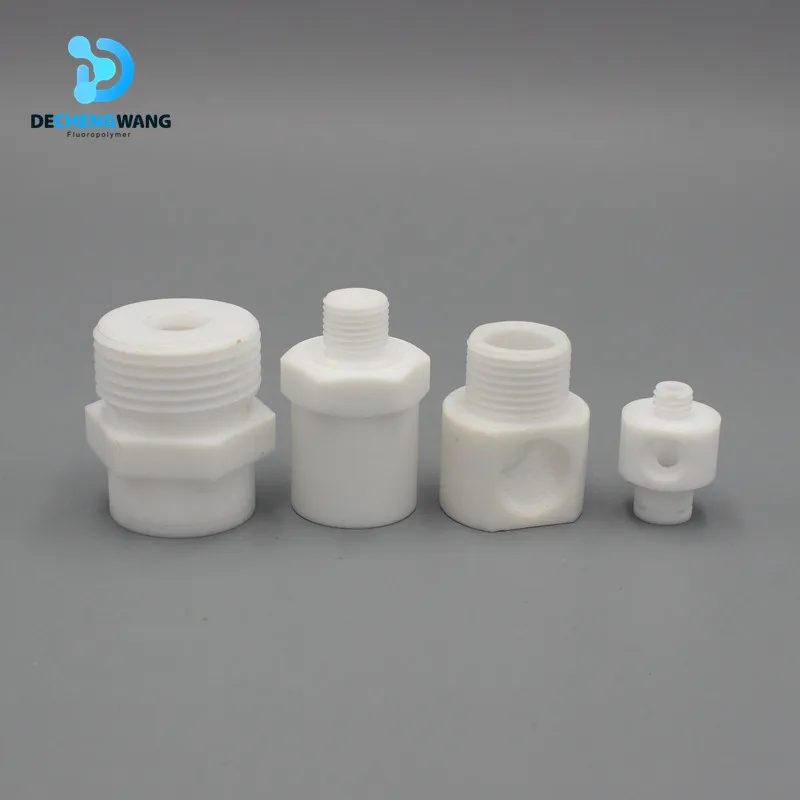 PTFE Double Compression Tube fittings Adjustable PTFE compression Fittings