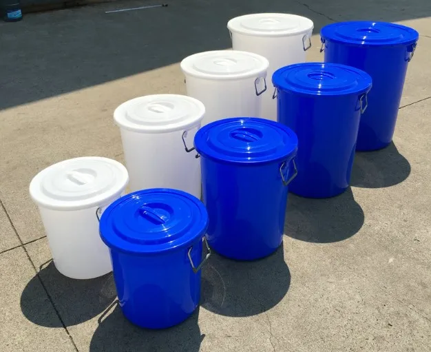 200 liter 200L large size food grade PP plastic water bucket with lid and handle
