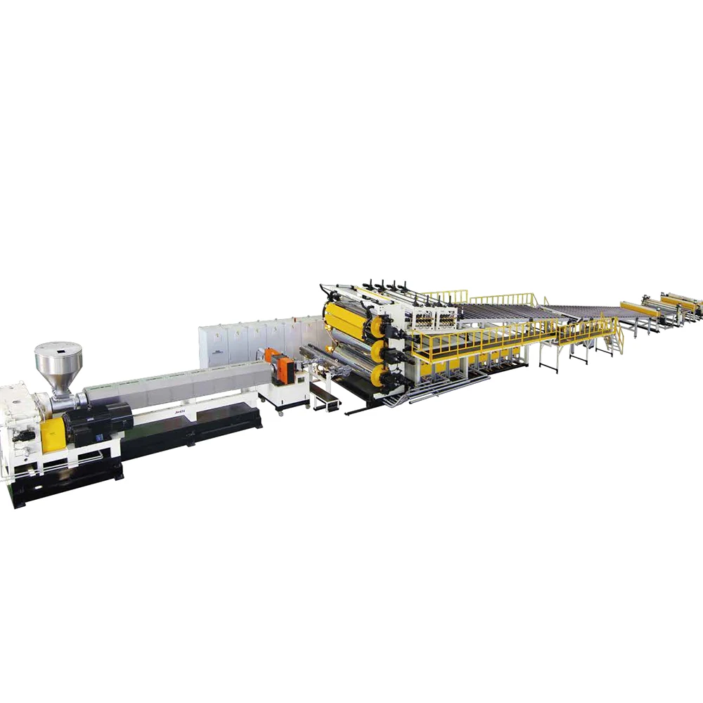 Пластиковый экструдер JWELL Machinery, линия экструзии толстых пластин PP, экологически чистый экструдер JWELL Machinery