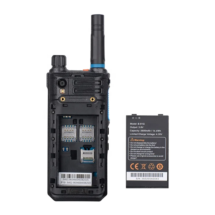 S200 мобильный телефон 3g 4g Ручной радио 3800 мА/ч иди и болтай walkie talkie “иди литиевая батарея