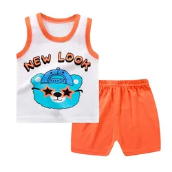 high quality summer cotton kids clothing newborn infant boutique baby boy girl clothes sets