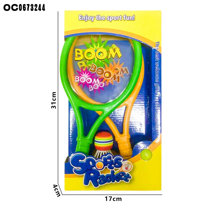 Sport exercise kids plastic sports balls tennis racket toy for children