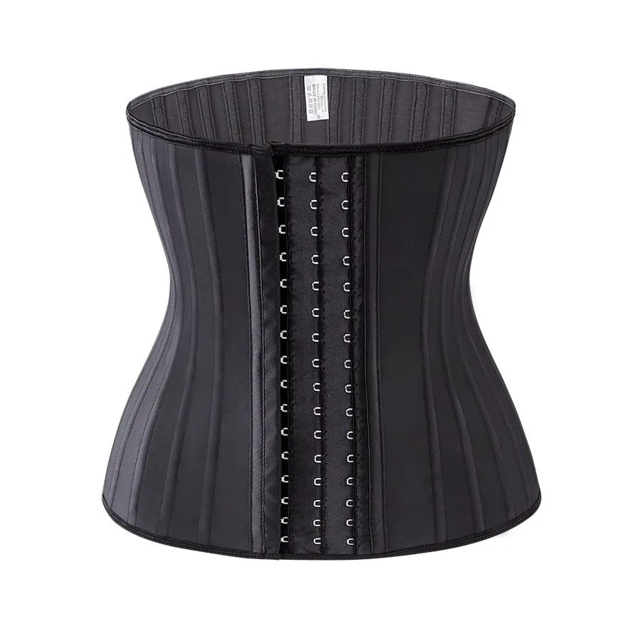 Glitter Latex Waist Trainer 25 Steel Boned Women Binders Shapers Corset Modeling Strap Body Shaper Slimming Colombian Belts