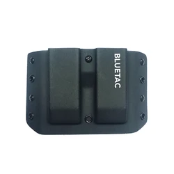 Bluetac Tactical OWB Kydex Double Mag Holster 9mm Mag Pouch Case