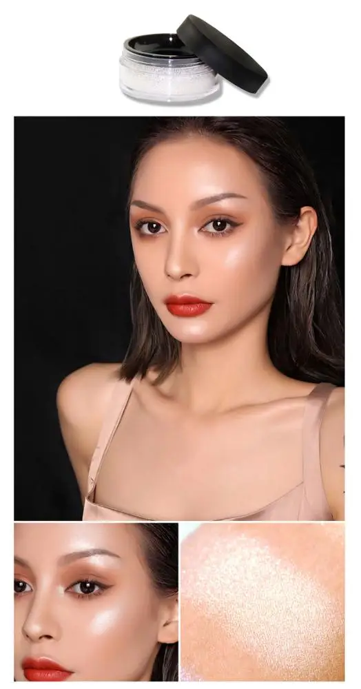 
Wholesale Makeup Shimmer Loose Powder Glow Highlighter Powder Make Your Own Brand Private label 3D Diamond Powder Makeup 