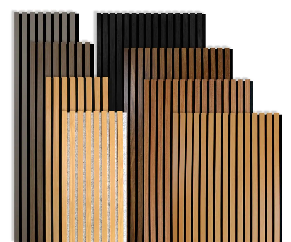 Factory price sound absorption hot selling acoustic panels for house decoration noise reduction slatted wall panels free samples