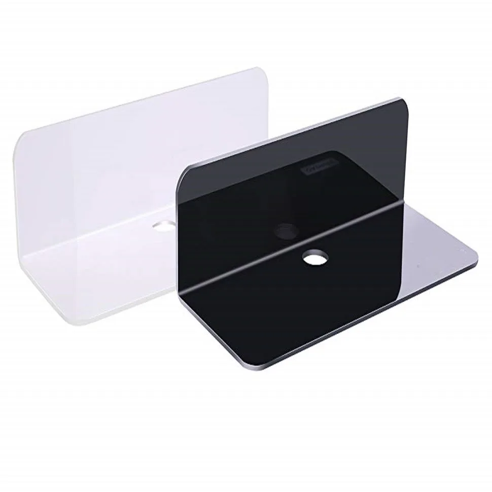 
Acrylic Floating Wall Shelves Small Display Shelf for Nintendo Switch/Smart Speaker/Action Figures with Cable Clips 