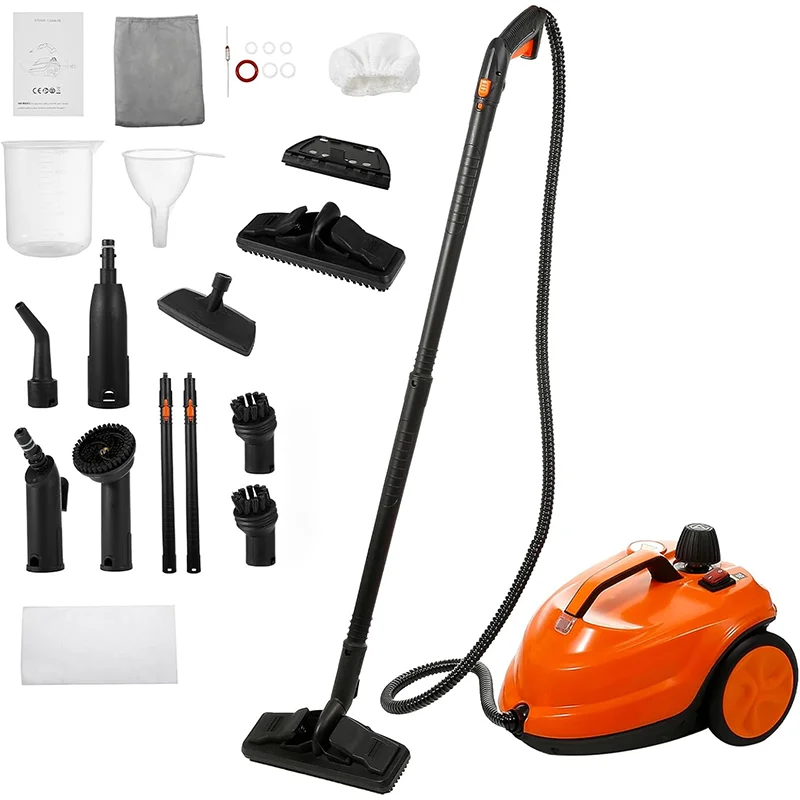 2024 Latest Steam Cleaner 5M Extra-Long Power Cord Home Floor Cleaning Car Steam Cleaning Machine Handheld Steam Mop