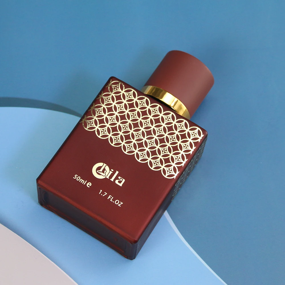 Portable Sample Style Glass Square Perfume Bottle 30 Ml, White Empty 30 Ml 50 Ml Square Bottle For Perfume