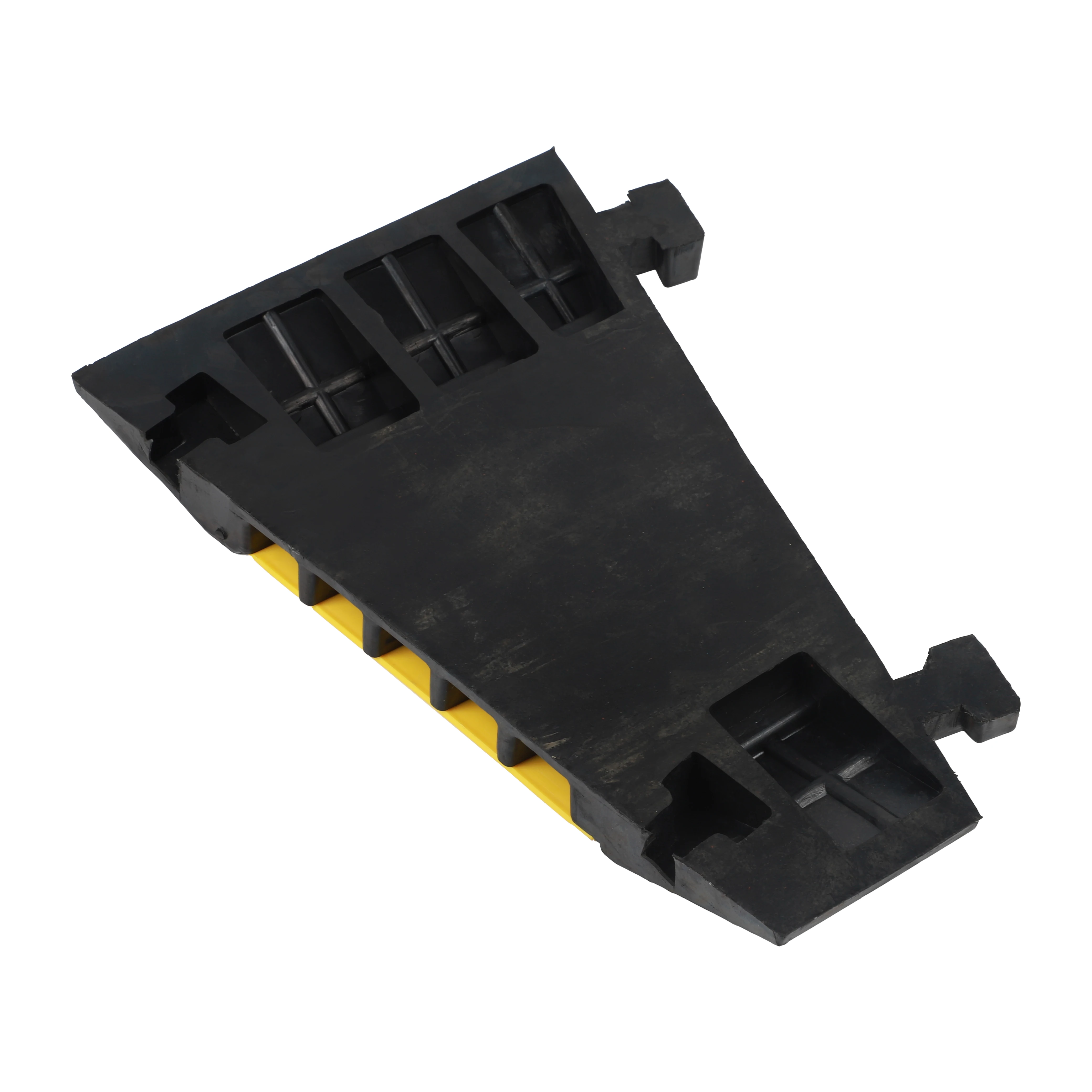 Heavy duty 5 channel wire hose cord pvc protective cover rubber speed hump protection ramp Cable guards cable protector