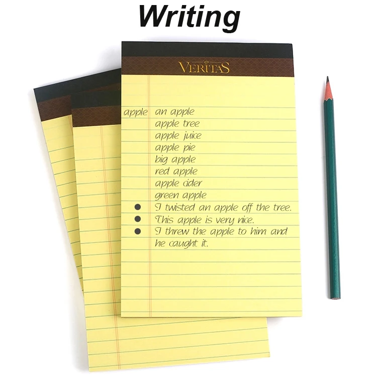 Basics Legal/Wide Ruled 8-1/2 by 11-3/4 Legal Pad Custom Notepad Printed With Logo Notepad Tear Per Page